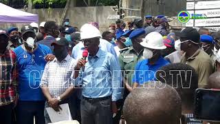 21 STOREY BUILDING COLLAPSES IN IKOYI, LAGOS  LAGOS STATE GOVERNOR VISITS SITE