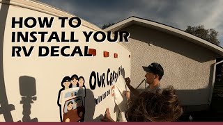 How to install a new decal on your RV, Truck or Car. | RV DIY