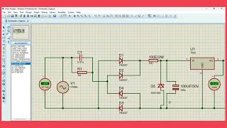 How To Make Transforms Less 5V Power Supply 220V AC To 5V DC Desing In Proteus 8