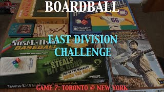 Boardball: East Division Challenge, Game 7 - Toronto @ New York