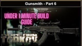 Gunsmith Part 6 Escape From Tarkov 0.13.5 patch Build Fast Guide Mechanic #eft