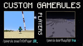 Custom GameRules | Players (Mcreator 2021.1)