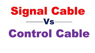 Control Cable Vs Signal Cable || Instrumentation Interview