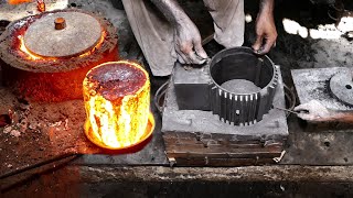 Making Process of Electric Motor Body By Metal Casting Technique