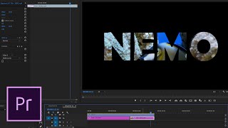 How To Place Video Inside Text  Premiere Pro 2019 Tutorial