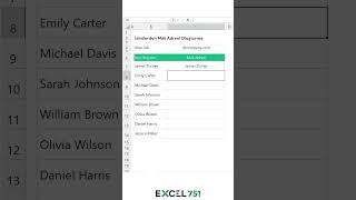 Excel'de İsimlerden Mali Adresi Oluşturma Formülü | EXCEL 751