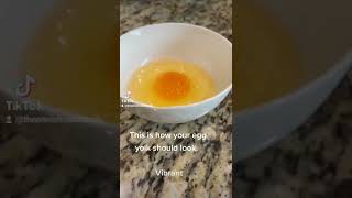 How your egg yolk should look | How to cook #shorts