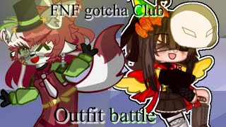 Outfit Battle with @Raspberryfox124✨||#RasfoxFNFOutfitBattle||Gacha Club||