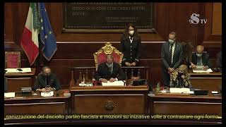 Intervento in Senato di Riccardo Nencini su mozione che prevede lo scioglimento di Forza Nuova