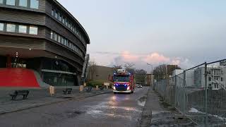 P1 TS 02-6131 en HW 02-6150 Leeuwarden naar schoorsteenbrand Leeuwarden