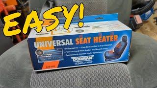 How to Install Universal Heated Seat kits, it's easier than you'd think!  Installed on 7.3 SuperDuty