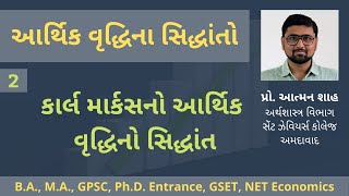 કાર્લ માર્ક્સનો આર્થિક વૃદ્ધિનો સિદ્ધાંત || આર્થિક વૃદ્ધિના સિદ્ધાંતો (ભાગ ૨) || પ્રો. આત્મન શાહ