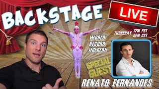 FLYING TRAPEZE RECORD HOLDER, Renato Fernandes - LIVE