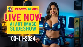 🔴 Live Now: Fashion Photography AI Art Image Slideshow | Model Look book #live #virtualinfluencer