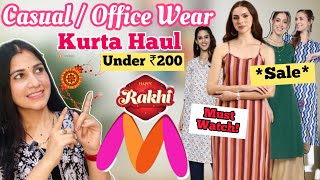 Myntra Kurta Haul Under ₹200❤️|Affordable Kurti Starting ₹150😍​⁠​⁠​⁠​⁠​⁠