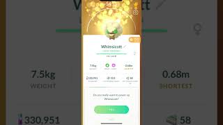 Whimsicott Extreme Power UP! PokemonGO!