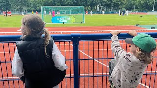 На футболе⚽️🌎Первая стрижка Луки в салоне✨💇🏼