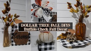 DOLLAR TREE FALL DIYS | BUFFALO CHECK FALL DECOR