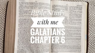 Bible Study with us Galatians Chapter 6