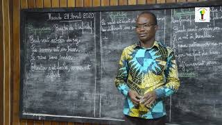 École au Bénin: Français CM2 - Emploi de l'infinitif