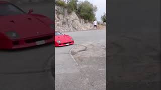 BURNOUT & DONUTS in a $1.5M DOLLAR Ferrari F40. #shorts #ferrari