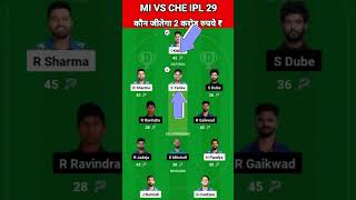 MI vs CSK Dream11 Team Prediction Today 2024