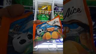 hunting makan es krim aice mochi milk tea indomaret kenyal enak @4anakrambow #shorts