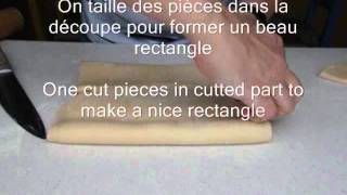 Comment former (tourer) une pâte à croissants - How to make a French croissants dough