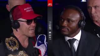 Colby Covington verbally destroys Kamaru Usman UFC NEWARK post fight altercation