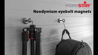 Poppstar - Neodymium eye magnets | 8 kg or 36 kg clamping force