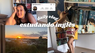 Rotina realista fazendo faculdade + estudando inglês sozinha🇺🇸 - DAILY VLOG