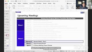 Primary Care Advisory Council Meeting - February 2024