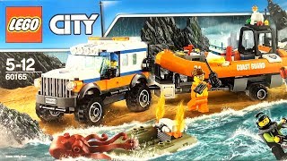 Lego Octopus attack Coast Guard 4x4 Response Unit 60165 - Lego octopus Rescue - Lego Speed Build