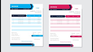 Invoice design template .