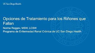 Opciones de Trataminento Para Riñones que Fallan