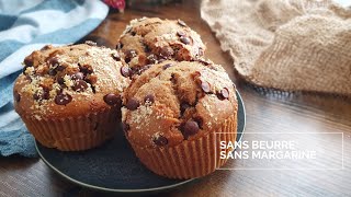 Muffins Très Simples aux Pépites de Chocolat (Vegan)