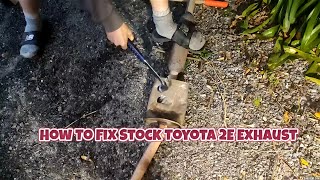 How To Fix Stock Toyota Corolla 2E Exhaust