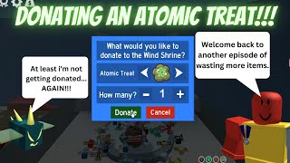 Donating an ATOMIC TREAT *Kinda good*...- Bee Swarm Simulator