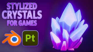 How to Make Crystals For Games | Blender & Substance Painter