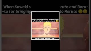 When Kawaki Said Thanks To Naruto And Boruto For Bring Him Here, Look To Naruto | Naruto