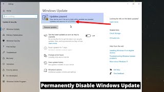 How to Permanently Disable Windows Updates