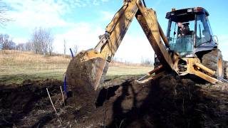 Case 580L Turbo Digging Out Spot For Pumphouse