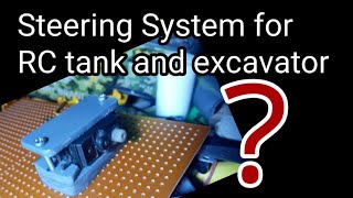 New Steering System for RC Tank and Excavator | DIY Bracket Servo