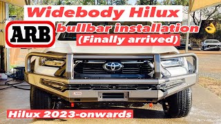 ARB bullbar installation wide body Hilux 2023-onwards