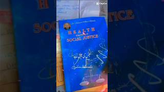 Thank you so much Dr Mubarak Akram for this precious book"Health knocking at Social Justice"