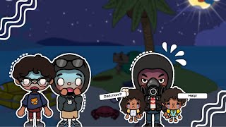 Ep:1 of the twins lost in Hawaii😱 (Going to the beach went completely wrong 🏝️😭) Toca Life World 🌎 💕