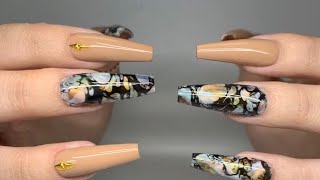 HOW TO CREATE MARBLE NAIL ART DESIGN USING ALCOHOL INK 2020 | EASY DIY TUTORIAL | NAILS FASCINATION