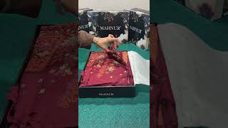 Unpacking mahnur by Mahrukh 3pcs unstitched part-3