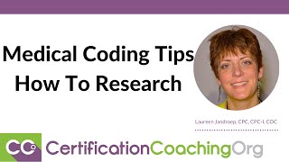 Medical Coding Tips — How To Research