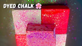 Dyed Pink & Purple Chalk | So Satisfying ASMR